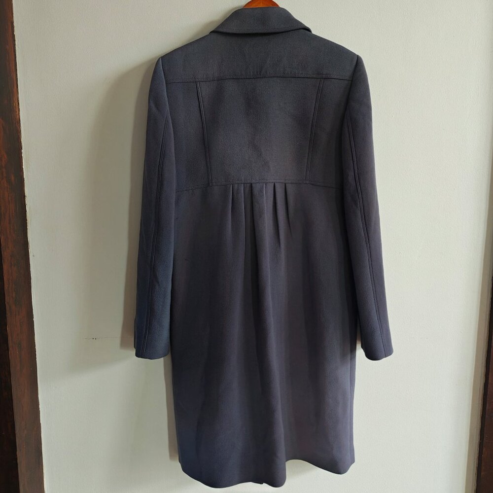 BURBERRY Wool Ruffle Placket Coat - Picture 8 of 14